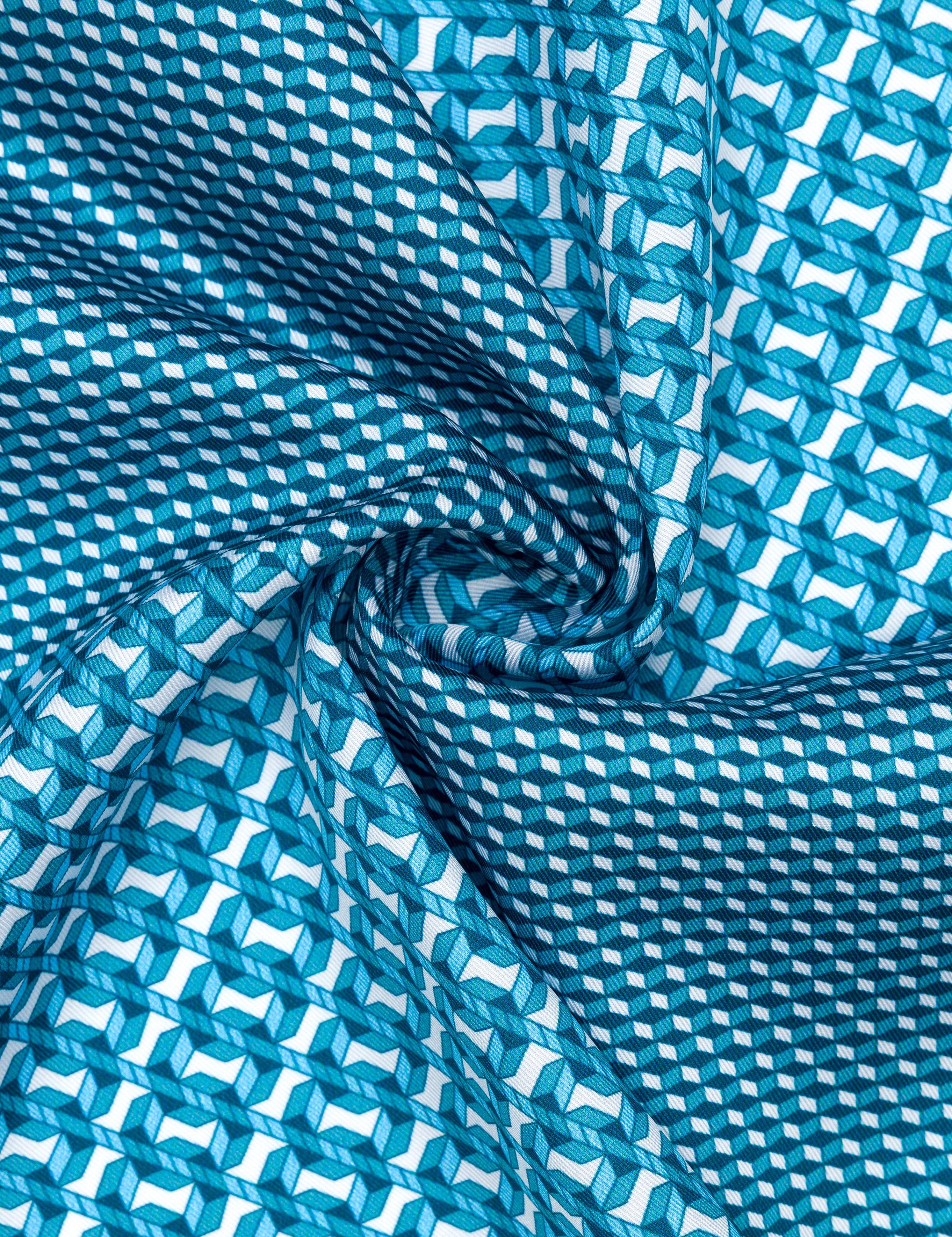 Turkuaz Desenli Mendil