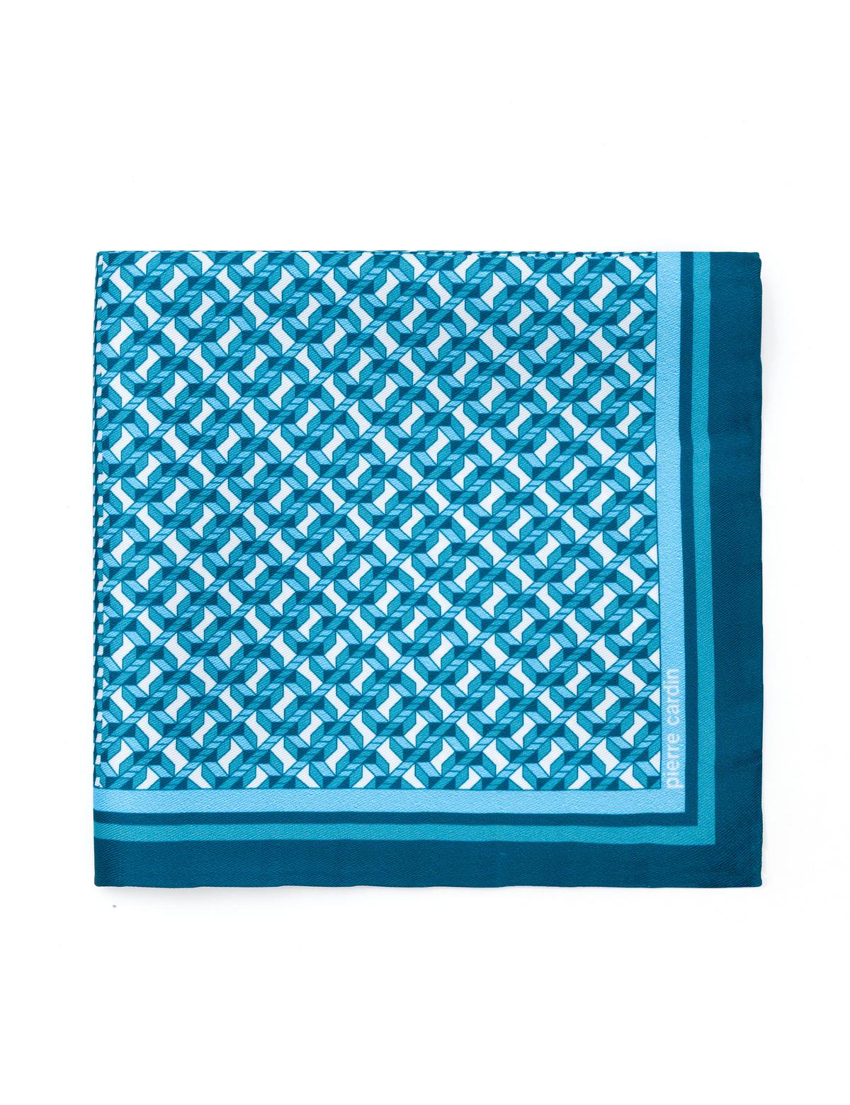 Turkuaz Desenli Mendil - 50268421004