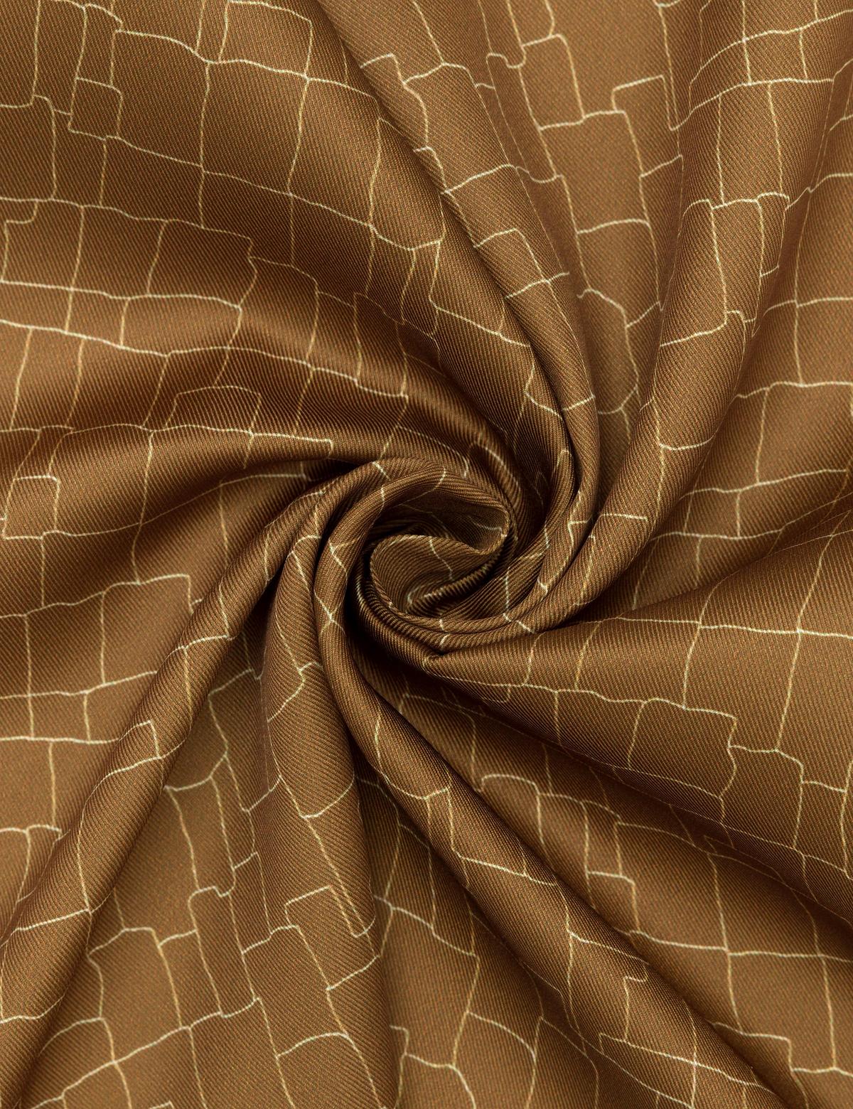 Kahverengi Desenli Mendil - 50270249001