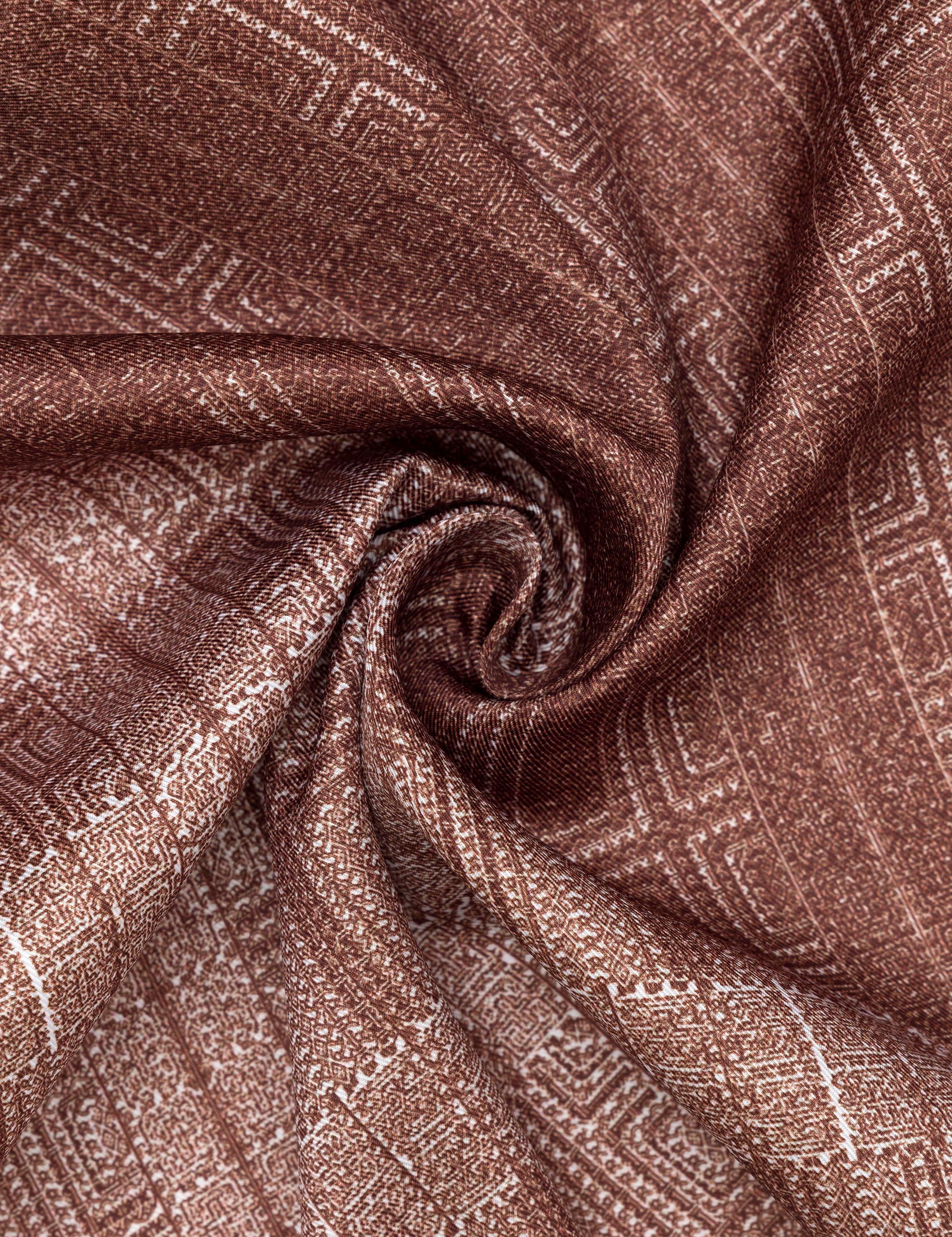 Kahverengi Desenli Mendil