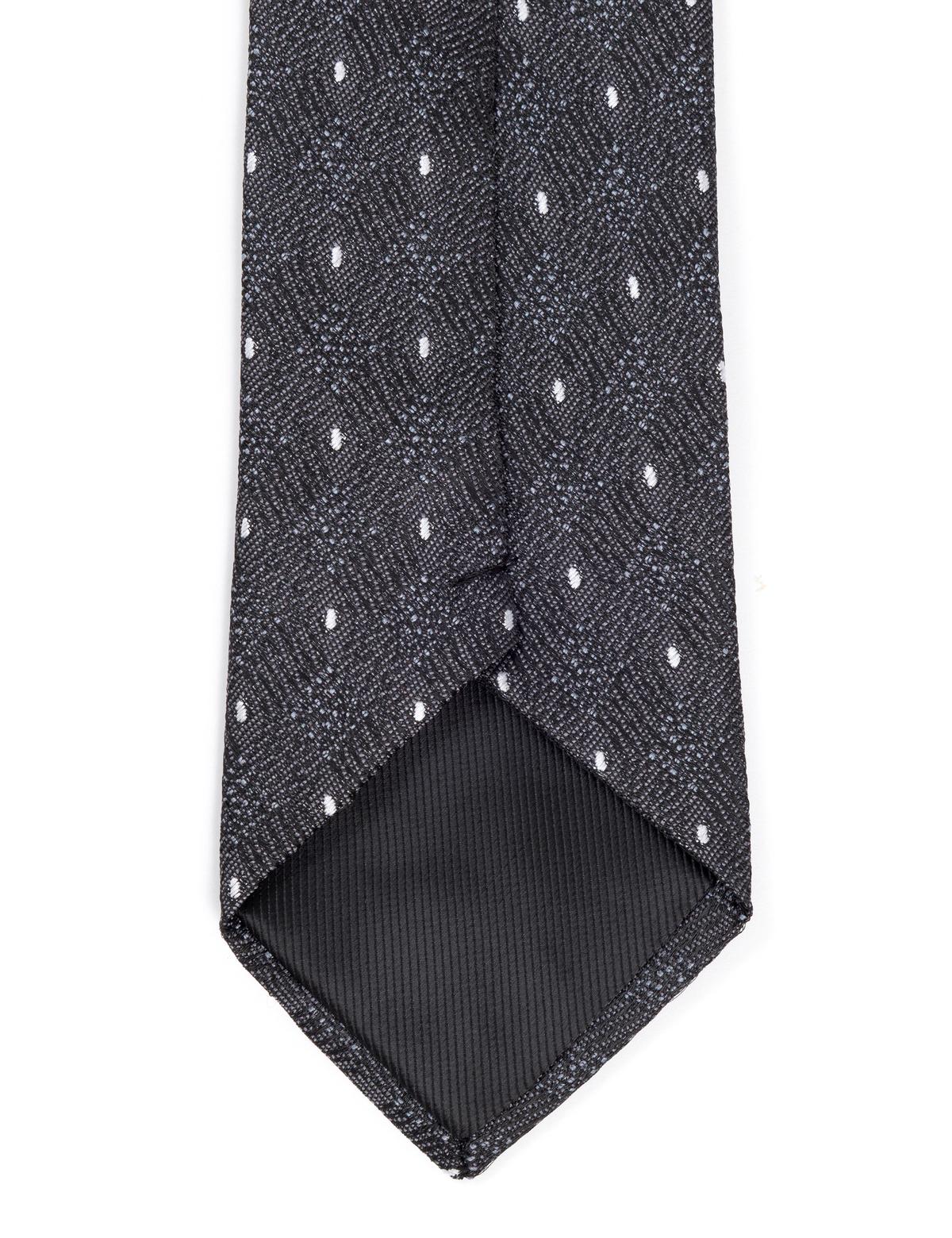 Siyah 3'lü Kravat Mendil Set - 50270899001