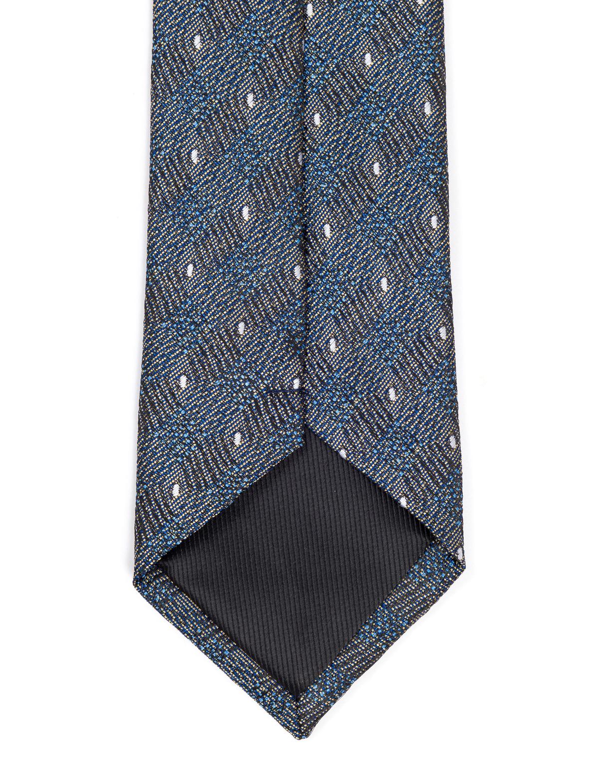 Mavi 3'lü Kravat-Mendil-Kravat İğnesi Set - 50270899002