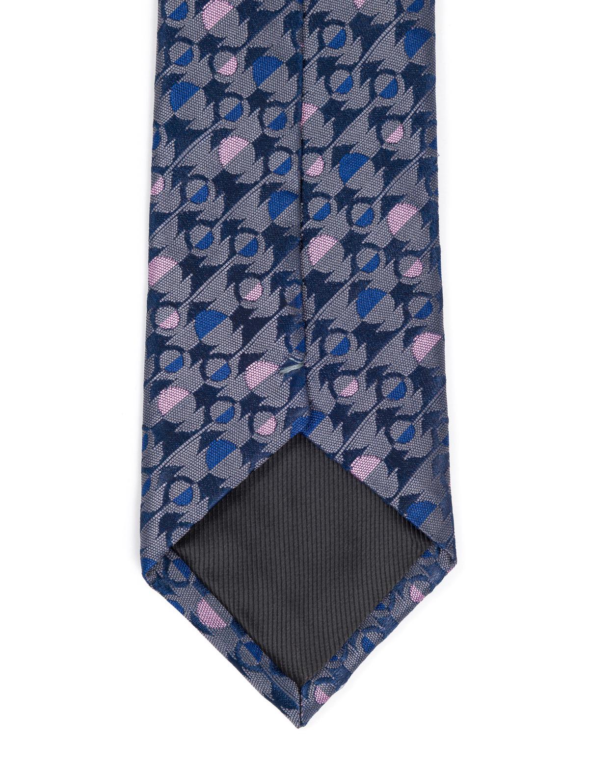 Lacivert 3'lü Kravat-Mendil-Kravat İğnesi Set - 50270937001