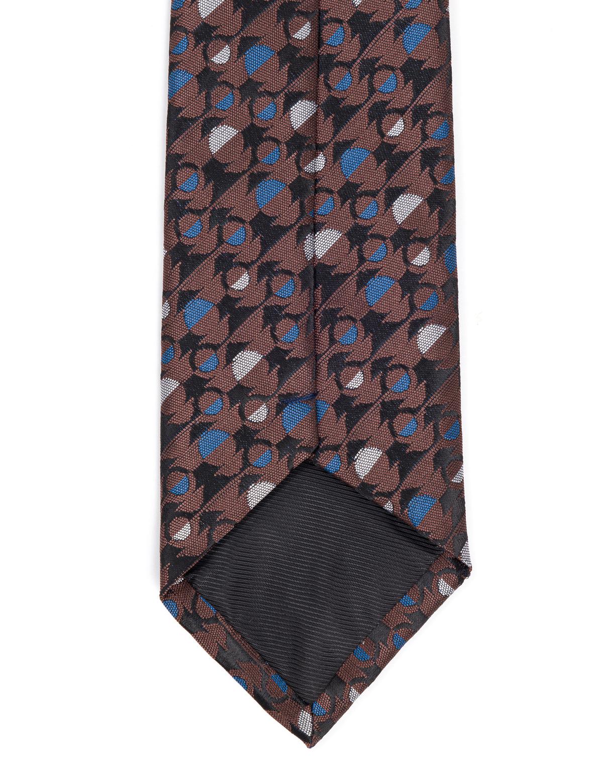 Kahverengi 3'lü Kravat-Mendil-Kravat İğnesi Set - 50270937003