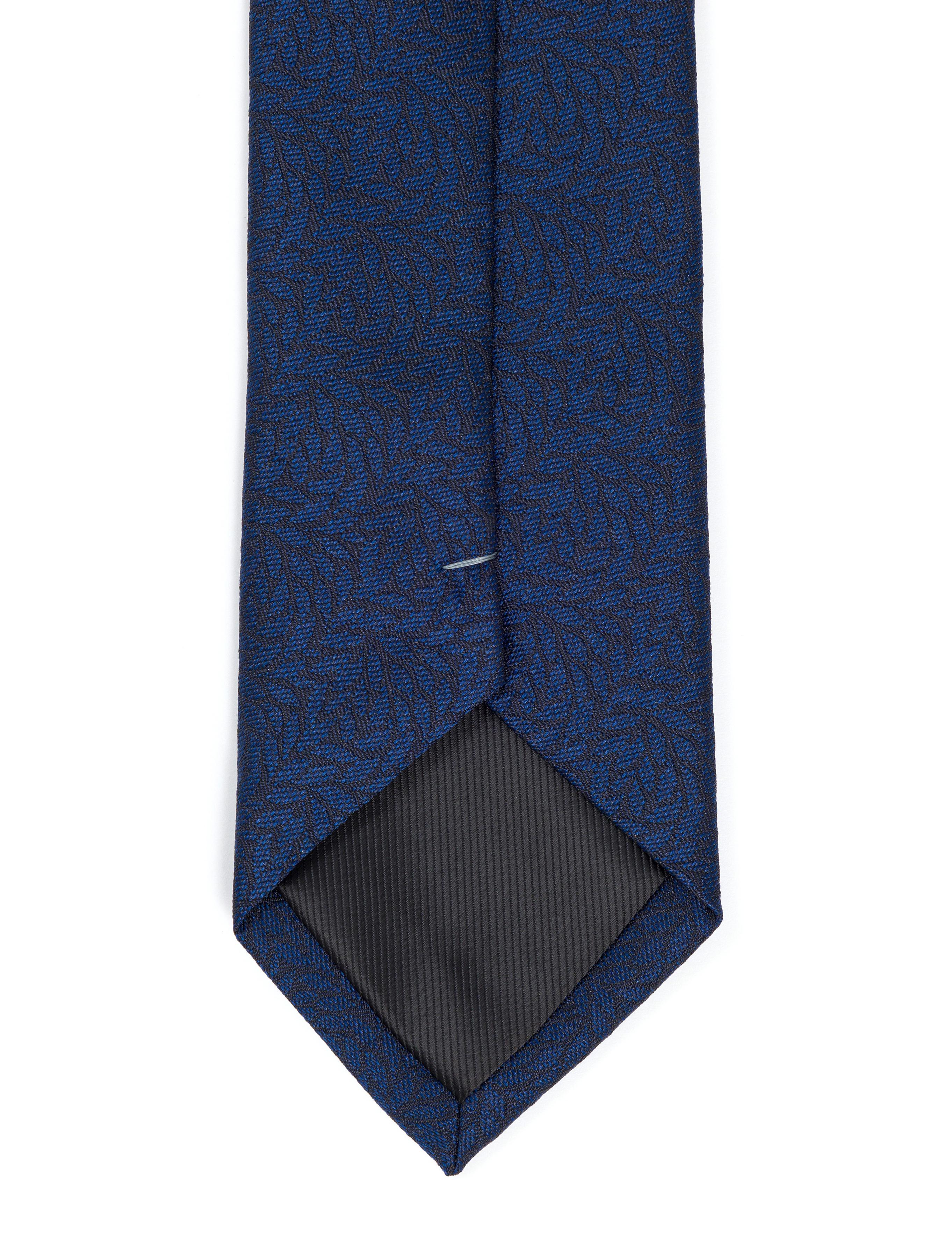 Lacivert 3'lü Kravat Mendil Set