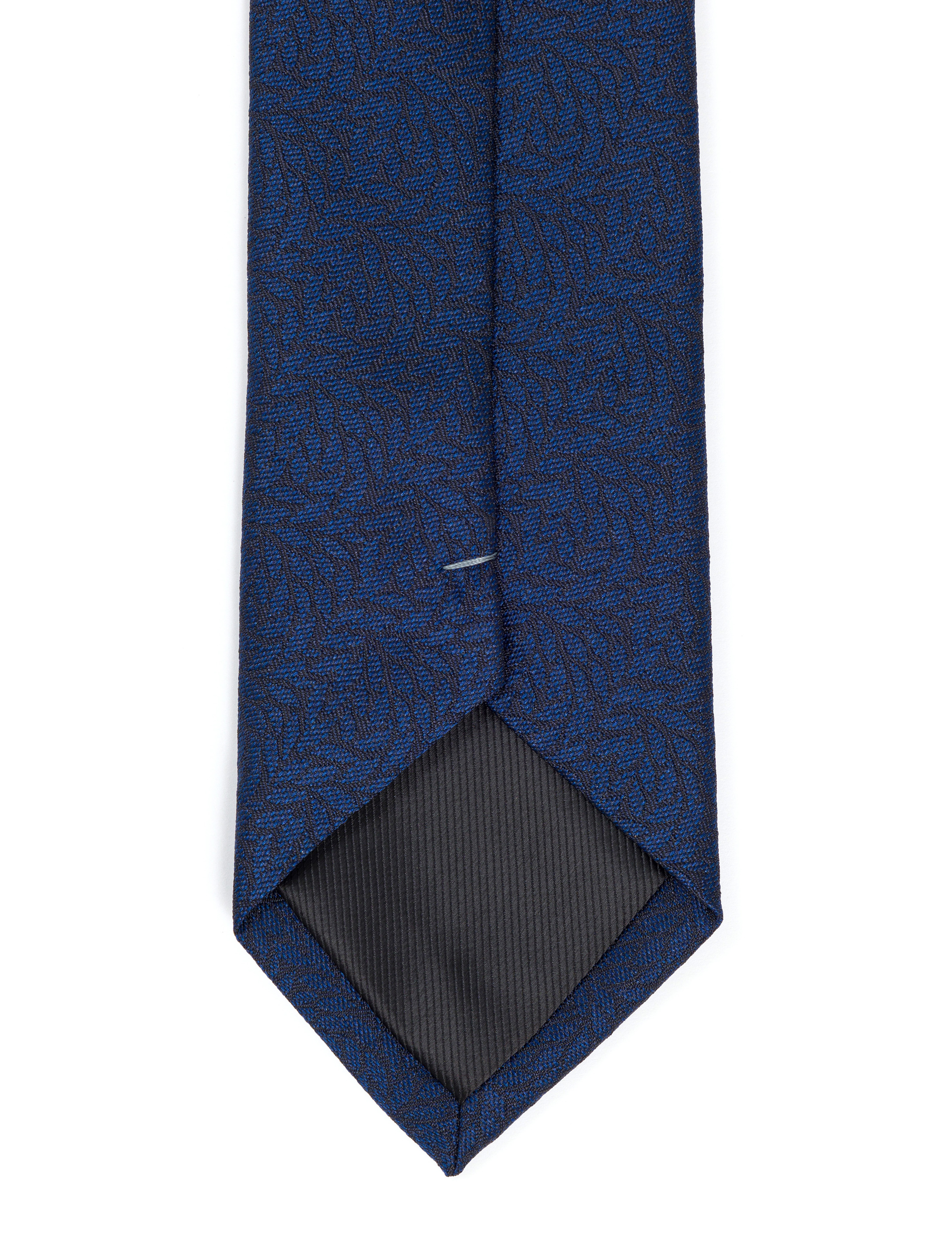 Lacivert 3'lü Kravat Mendil Set