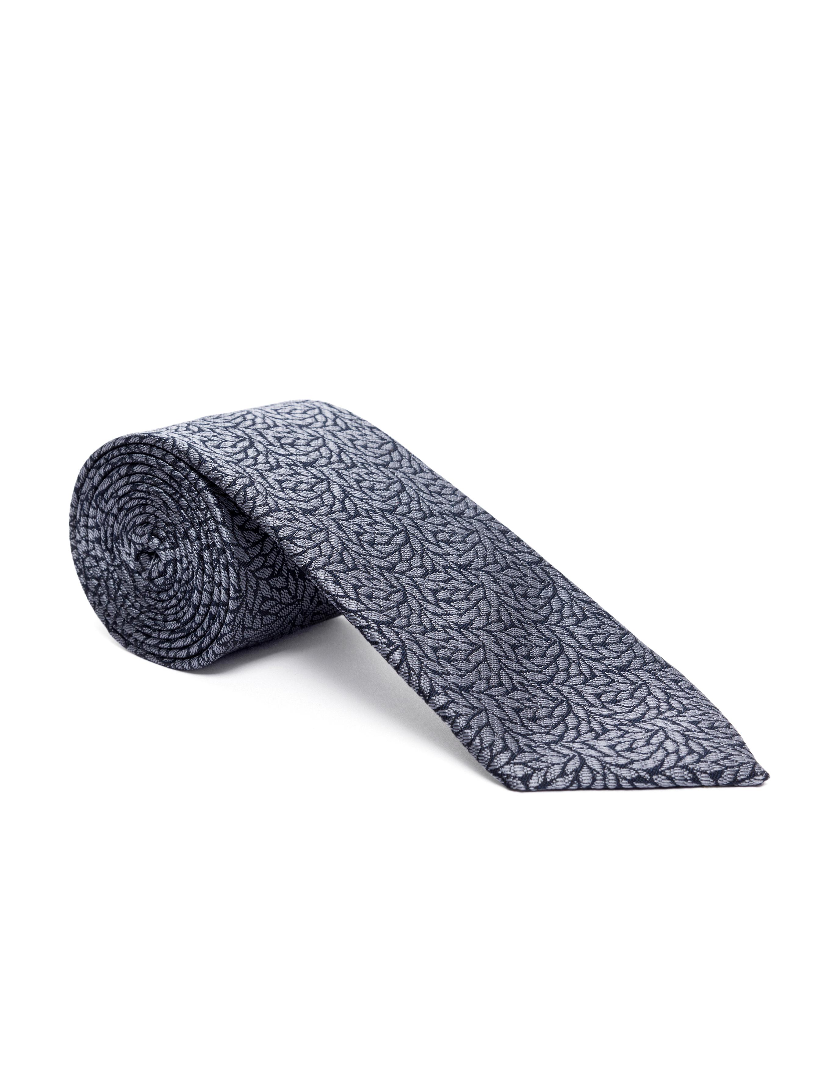 Gri 3'lü Kravat Mendil Set