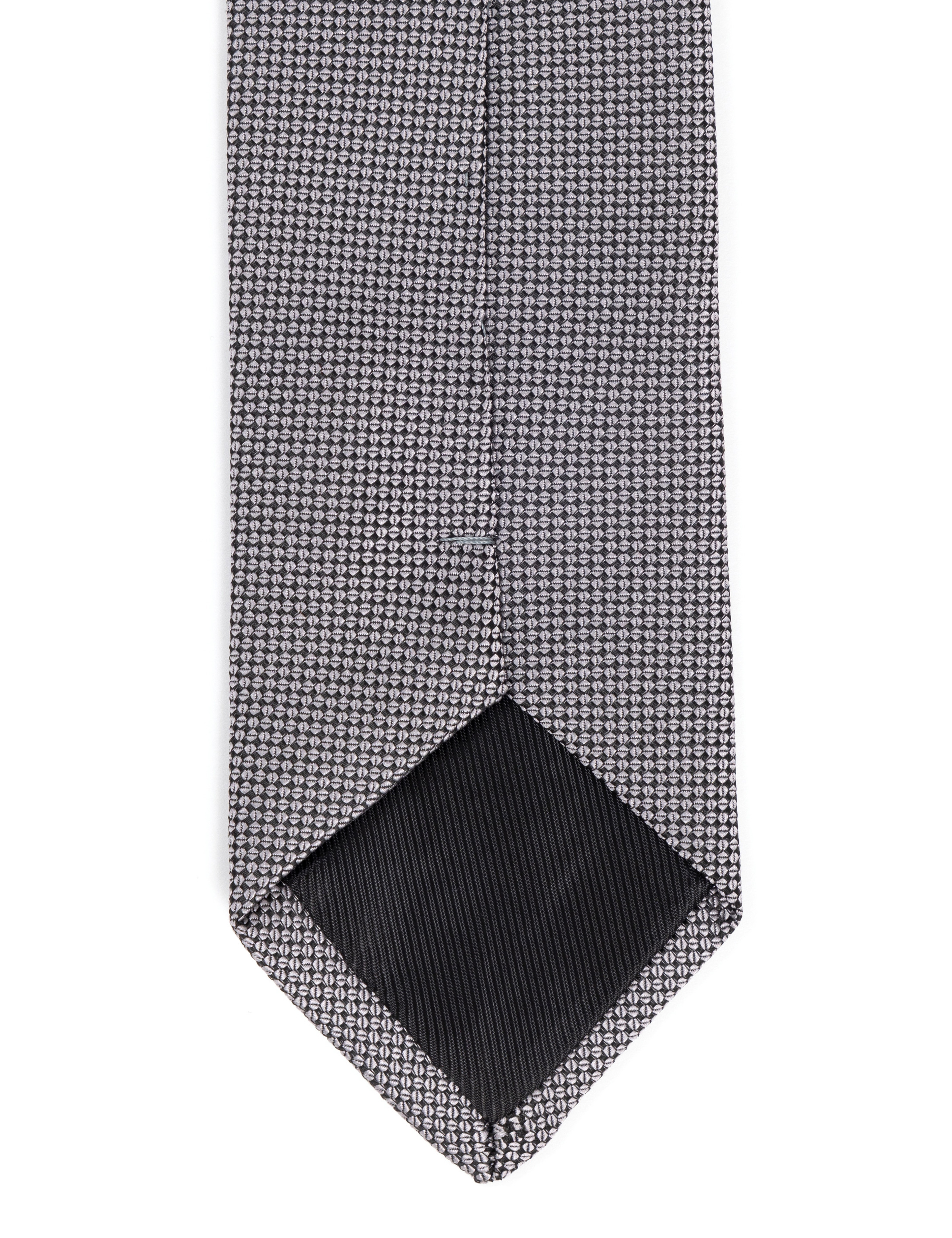 Gri 3'lü Kravat Mendil Set