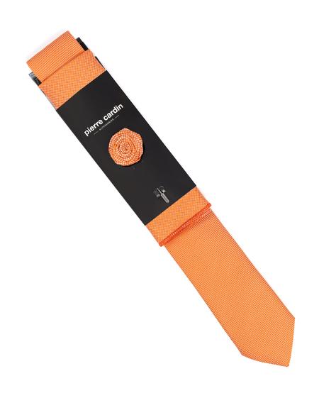 Yavruağzı 3'lü Kravat-Mendil-Kravat İğnesi Set - 50272351003