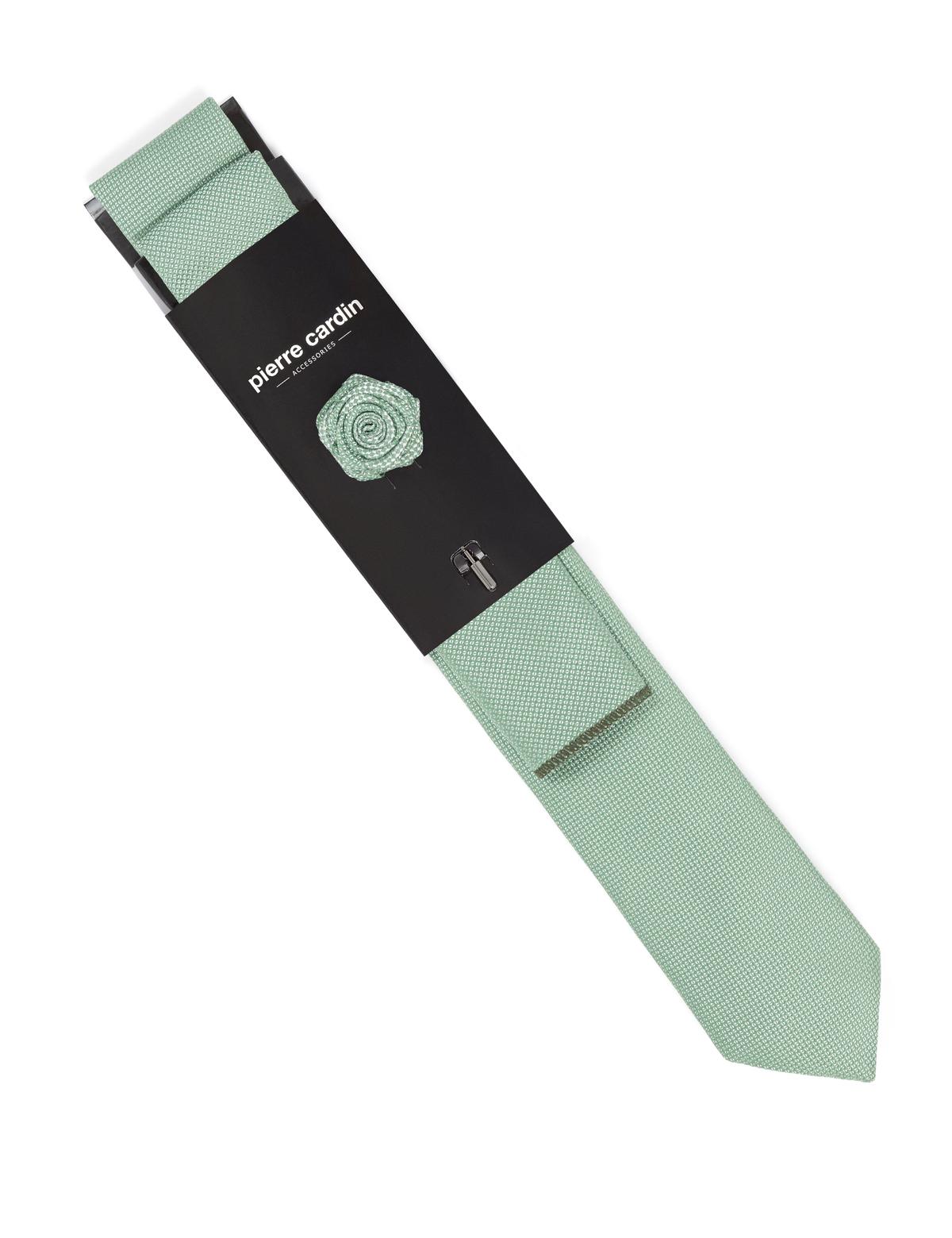 Su Yeşili 3'lü Kravat Mendil Set - 50272351006