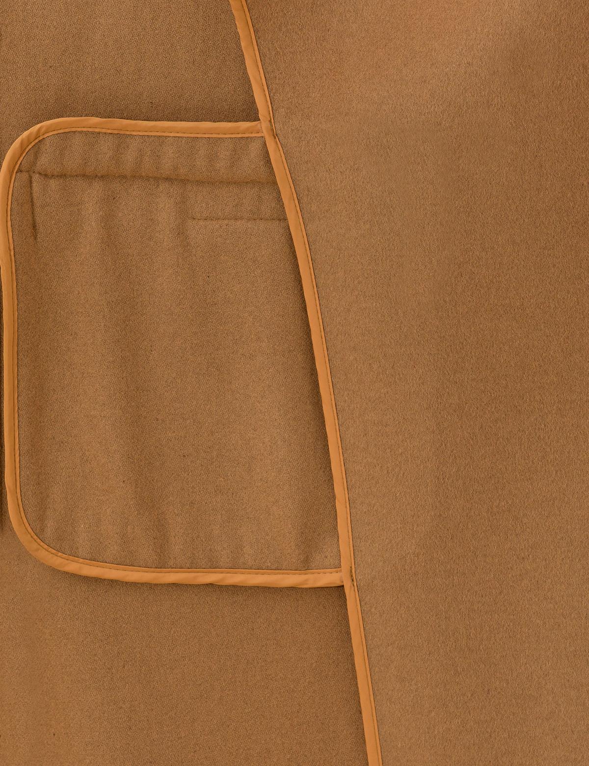 Camel Regular Fit Kaşe Kaban - 50254212014