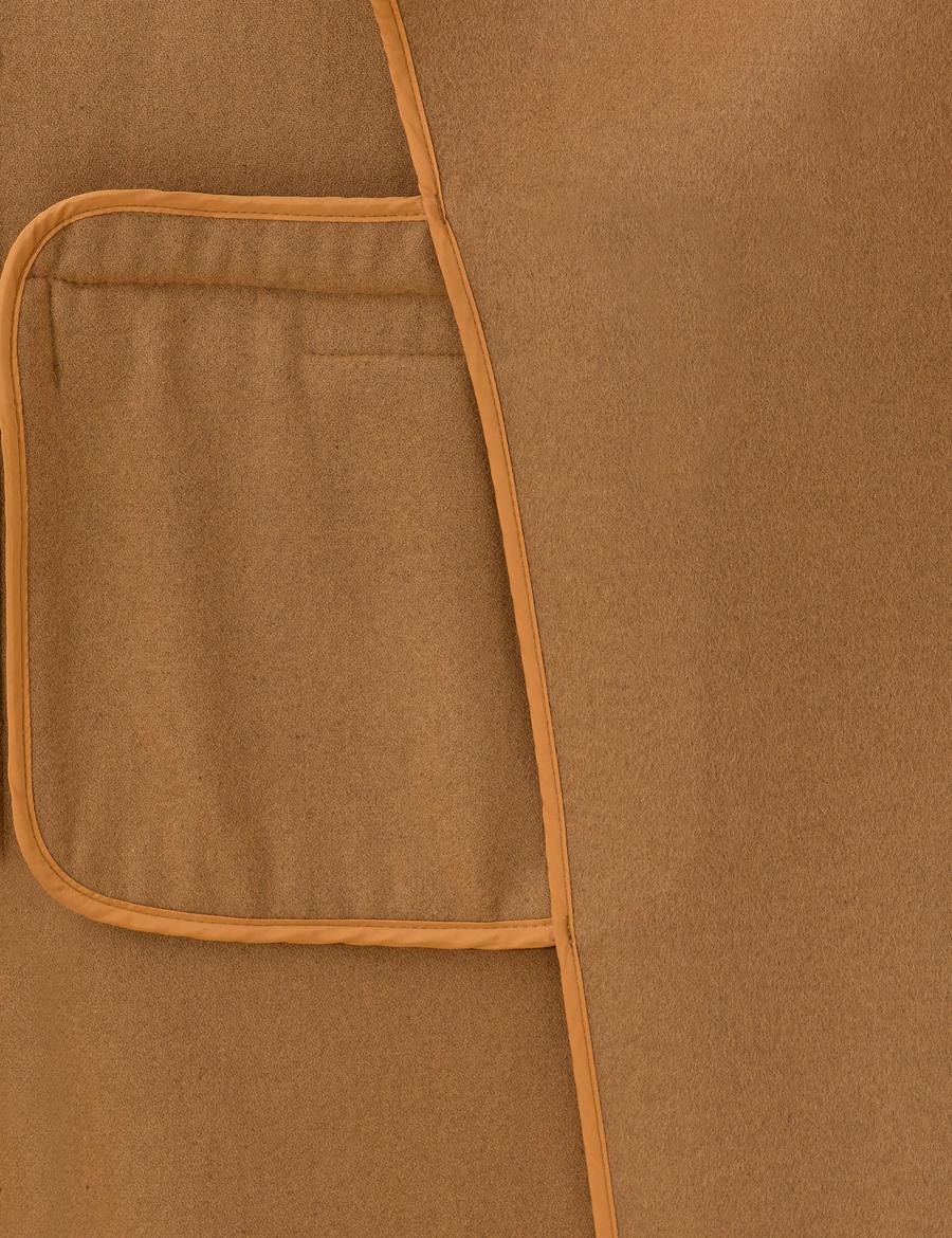 Camel Regular Fit Kaşe Kaban
