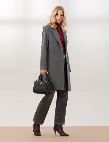 Gri Standart Fit Kaban Kaşe - 50252870037