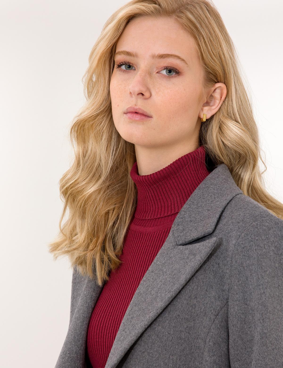 Gri Standart Fit Kaban Kaşe - 50252870037