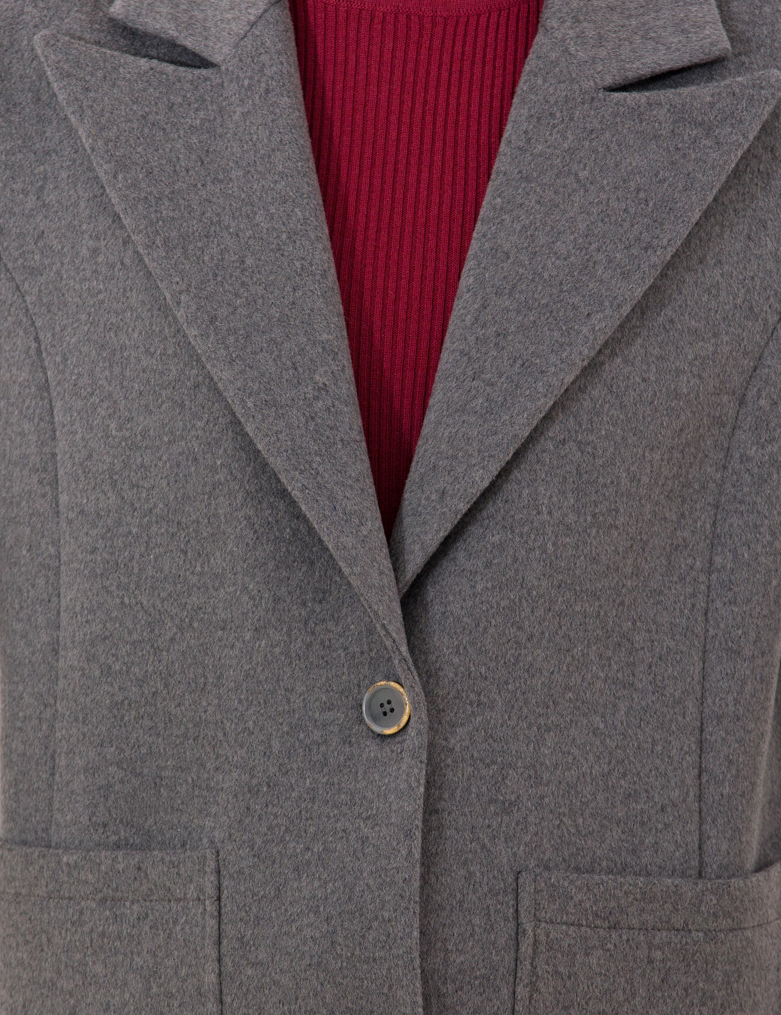 Gri Standart Fit Kaban Kaşe