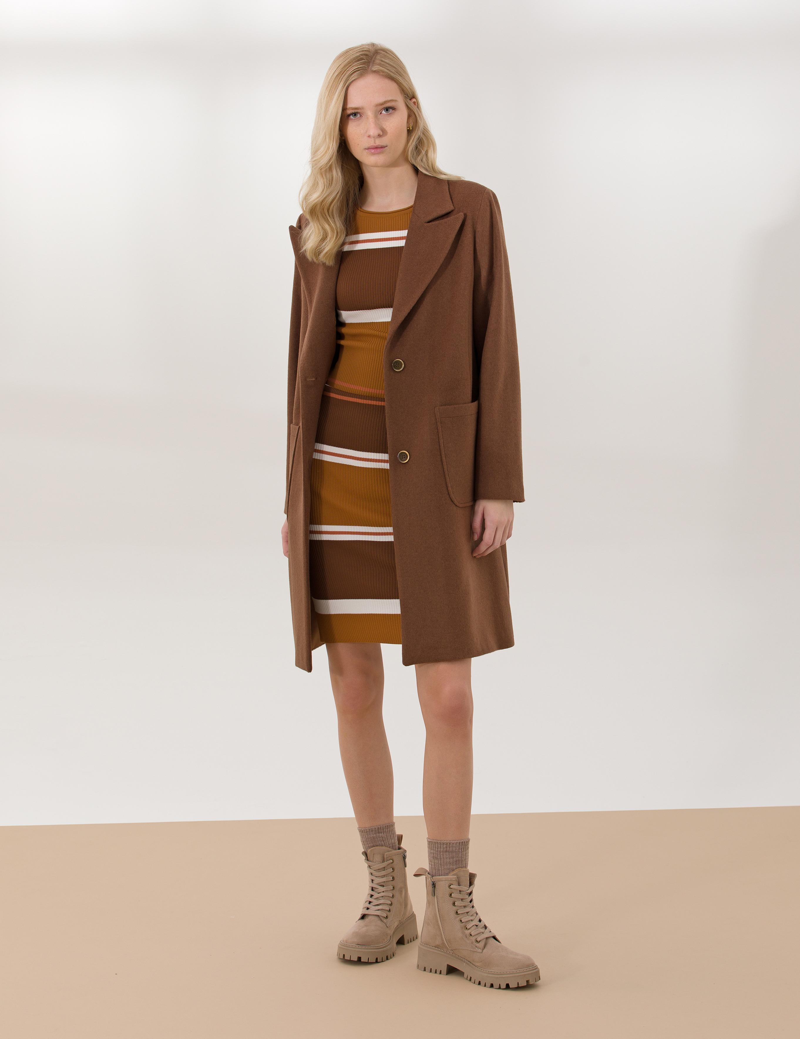 Kahverengi Kaşe Kaban