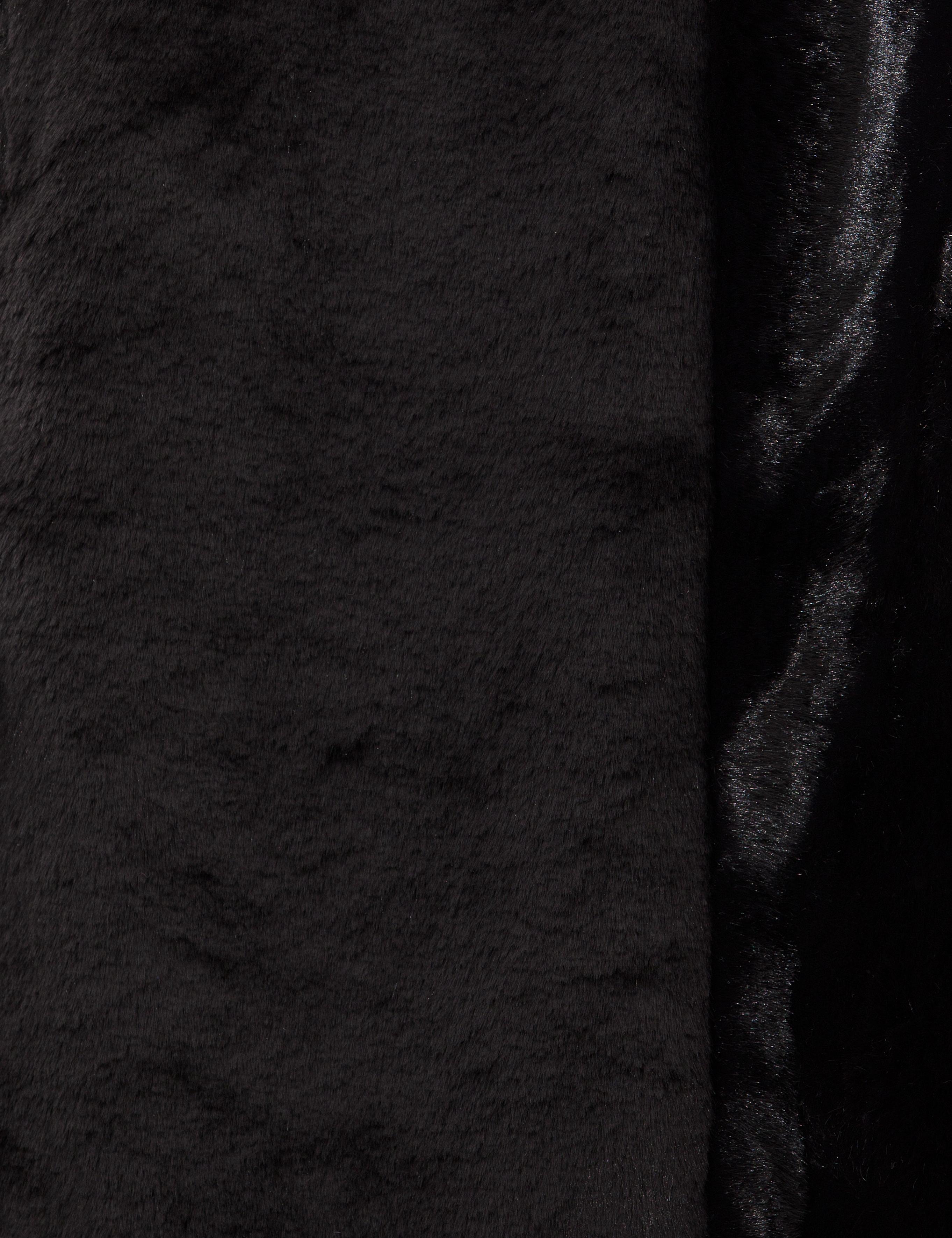 Siyah Crop Top Suni Deri Ceket