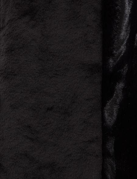 Siyah Crop Top Suni Deri Ceket - 50254300012