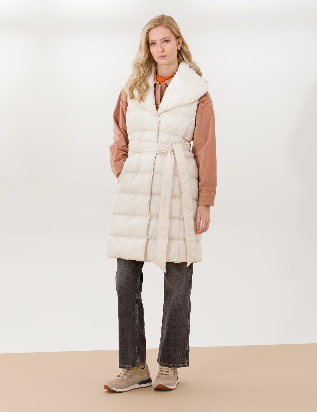 Krem Regular Fit Yelek - 50260381004