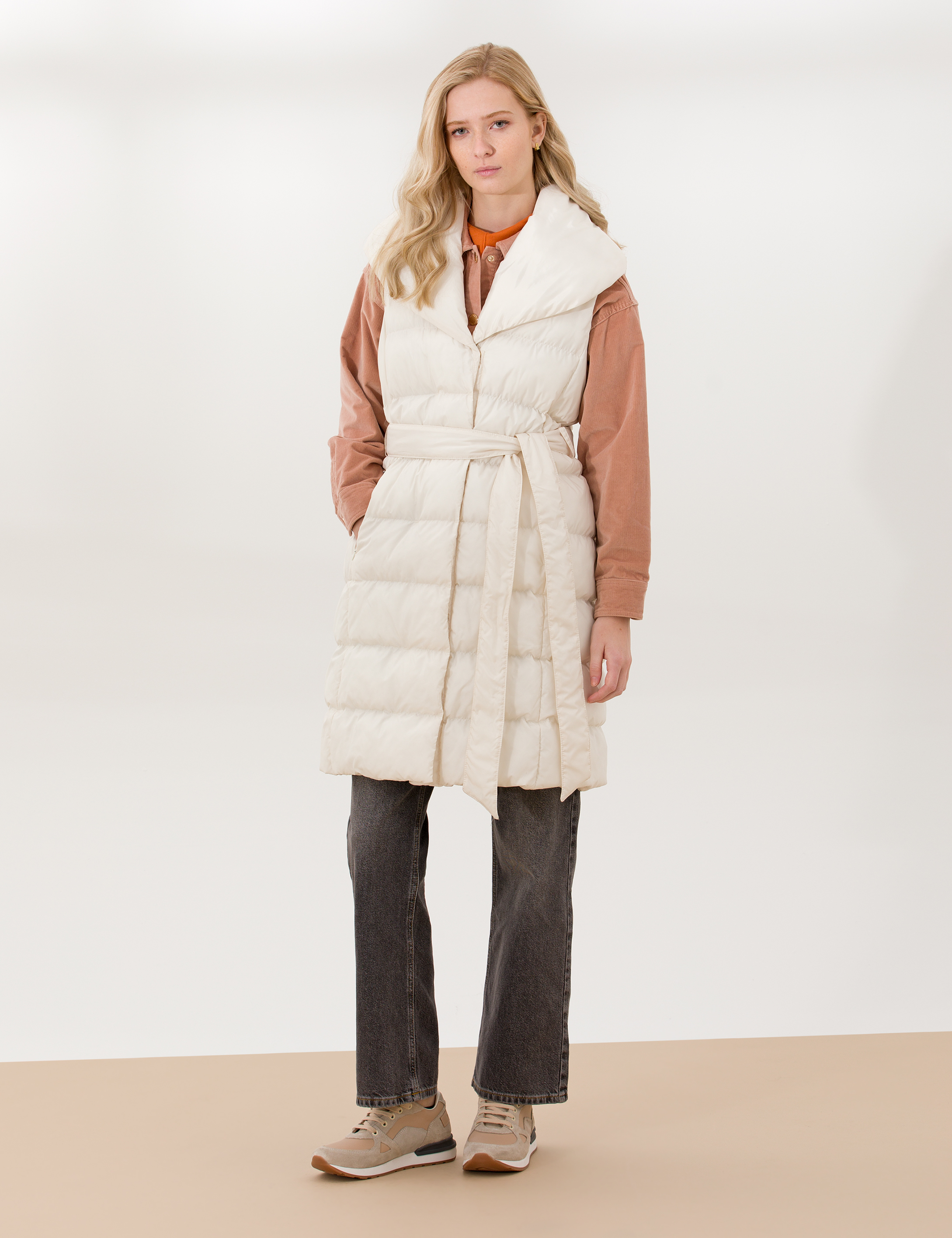Krem Regular Fit Yelek