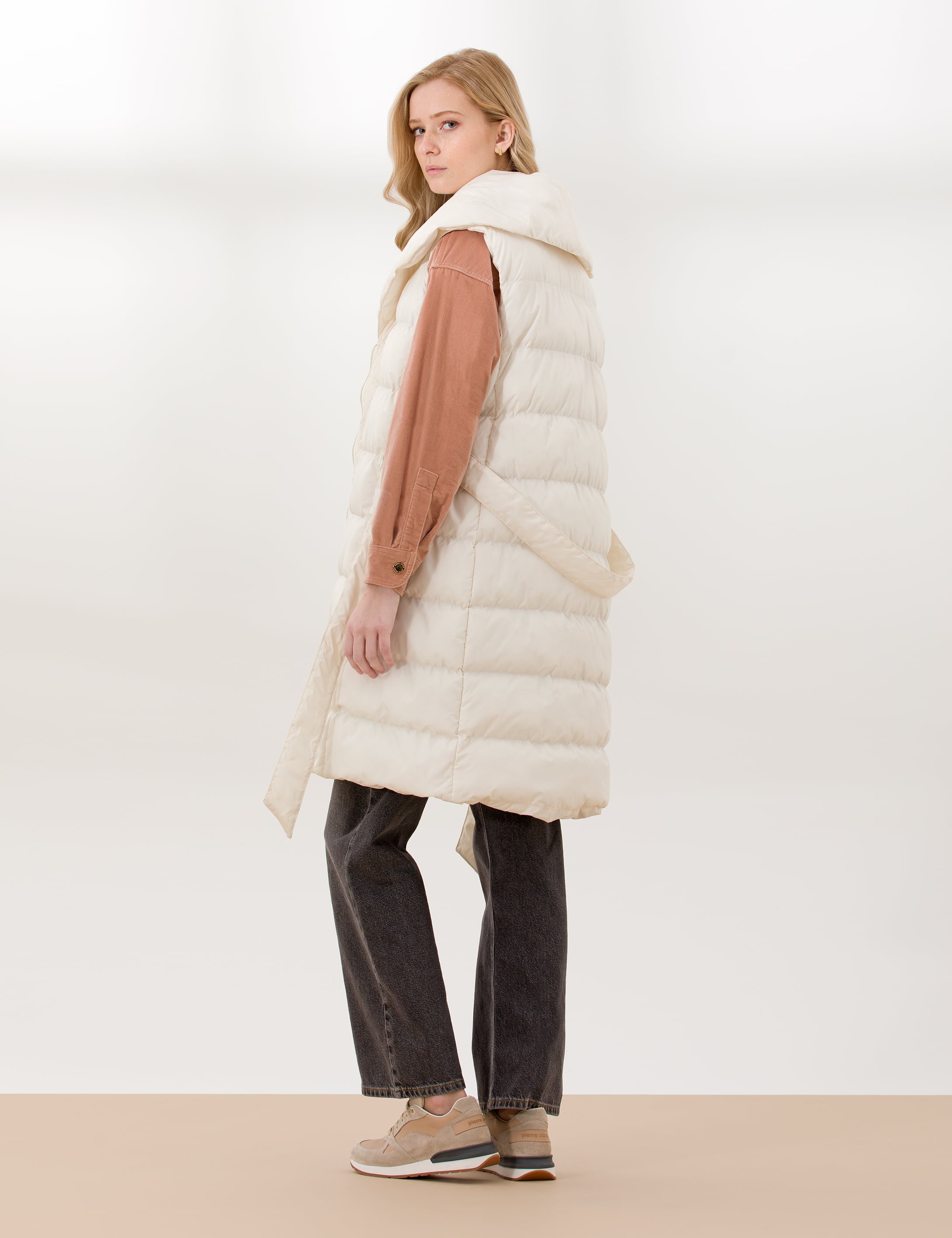 Pierre Cardin Krem Regular Fit Yelek görsel 5