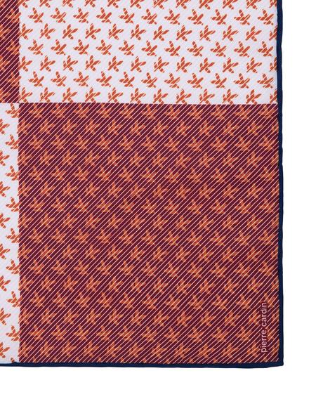 Turuncu Desenli Mendil - 50270255002