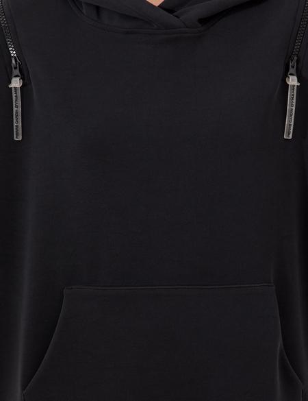 Antrasit Oversize Kapüşonlu Sweatshirt - 50253660024