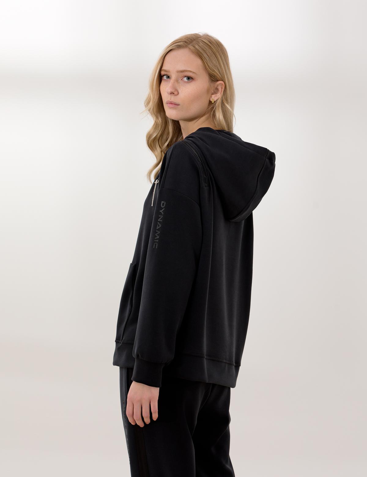 Antrasit Oversize Kapüşonlu Sweatshirt - 50253660024