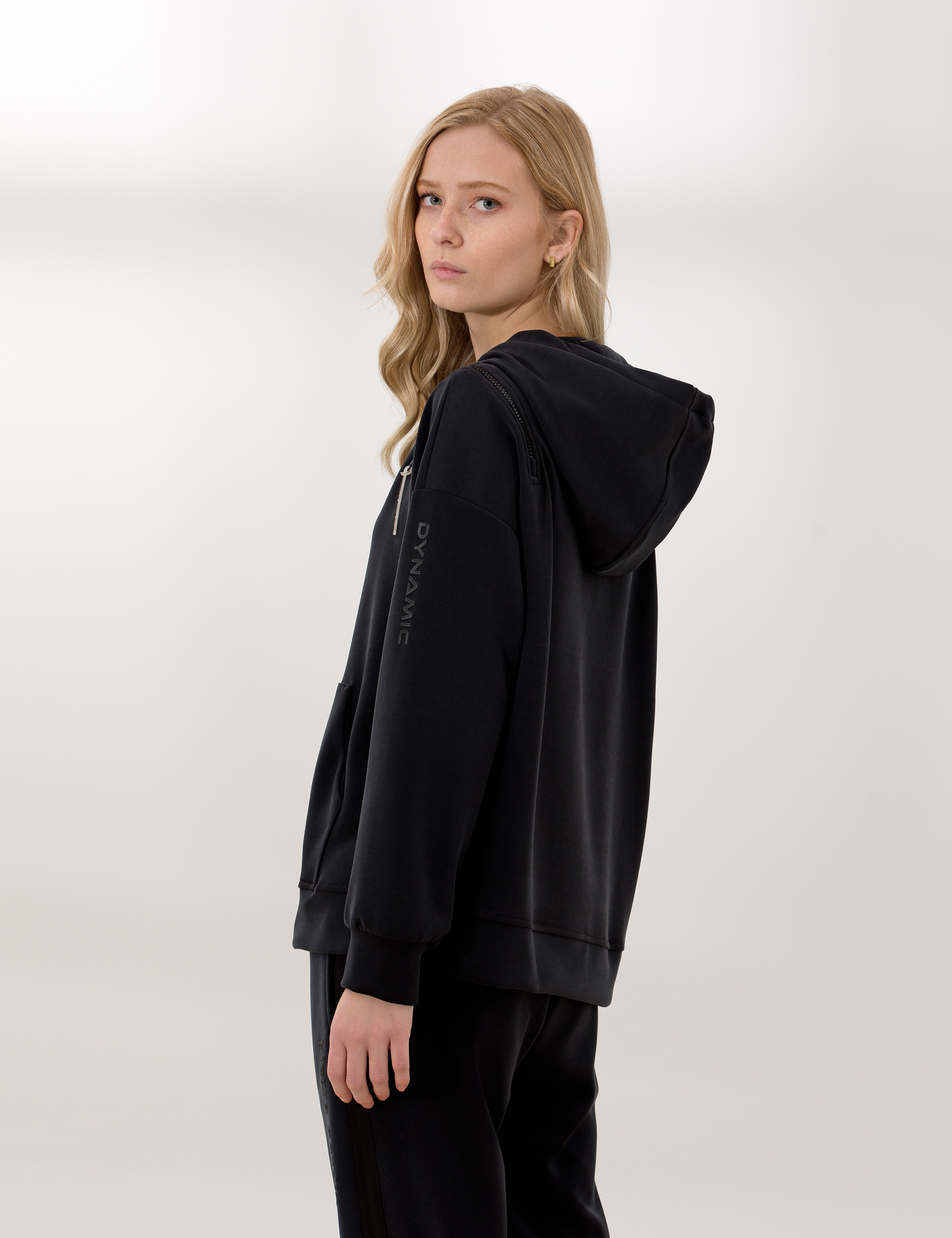 Antrasit Oversize Kapüşonlu Sweatshirt