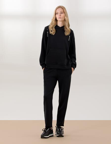 Antrasit Oversize Kapüşonlu Sweatshirt - 50253660024