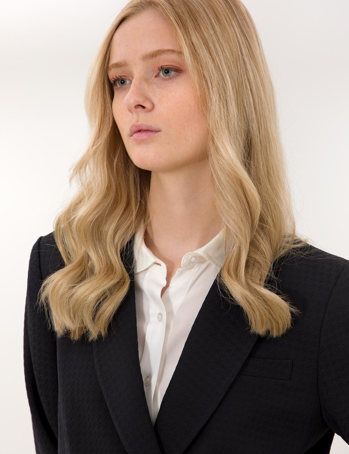 Siyah Kruvaze Ceket - 50253791019