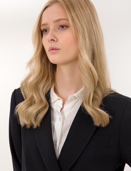 Siyah Kruvaze Ceket - 50253791019