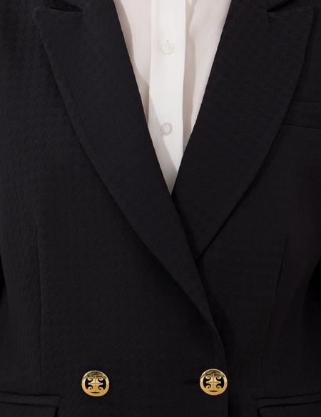 Siyah Kruvaze Ceket - 50253791019