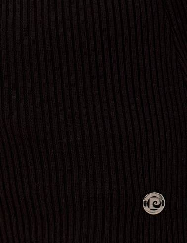 Siyah Slim Fit Basic Balıkçı Yaka Kazak
