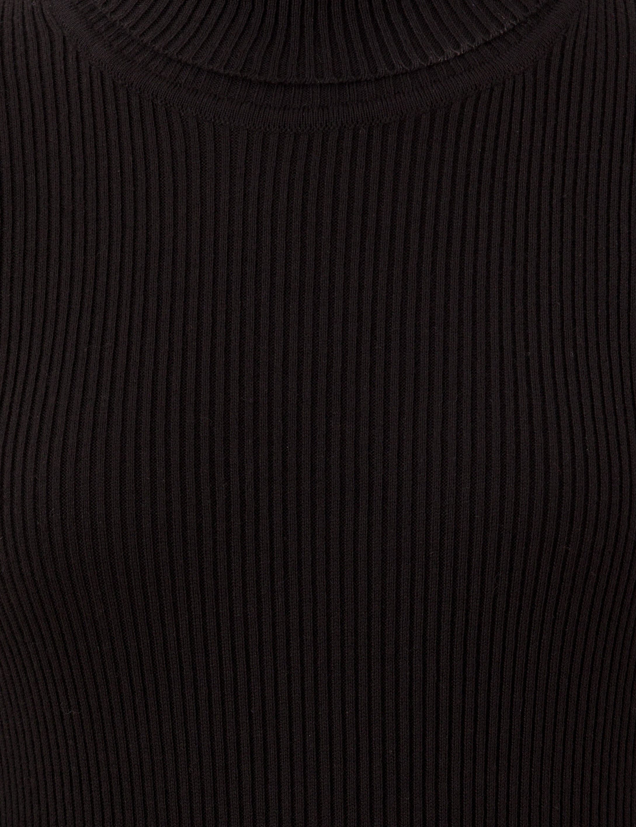 Siyah Slim Fit Basic Balıkçı Yaka Kazak - Image 6