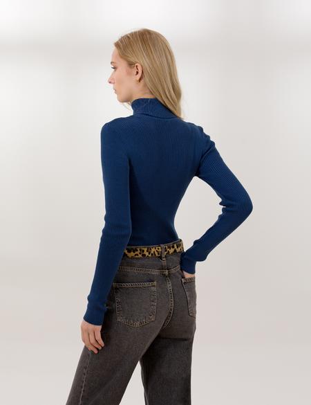 İndigo Slim Fit Basic Balıkçı Yaka Basic Kazak - 50254293025