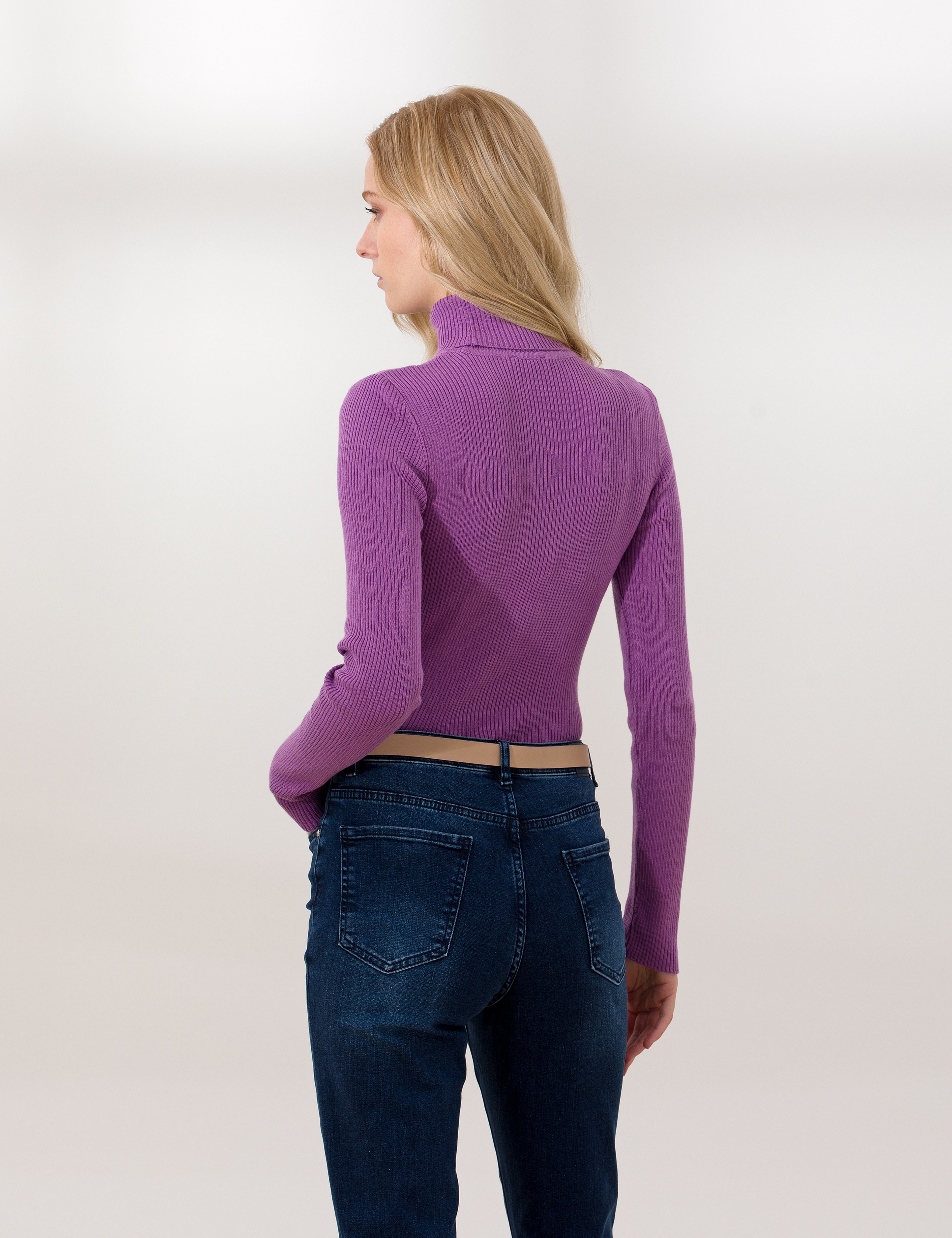 Orkide Slim Fit Basic Balıkçı Yaka Kazak