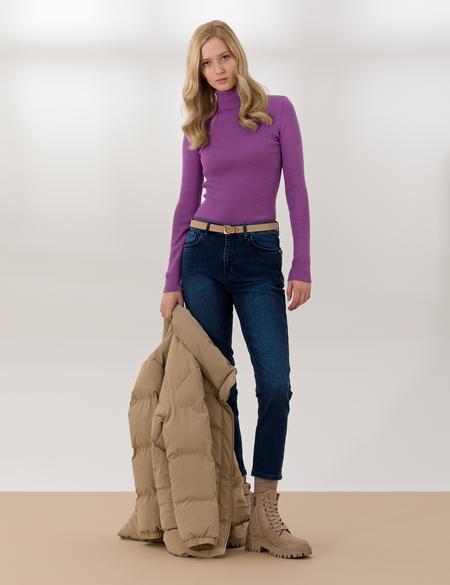 Orkide Slim Fit Basic Balıkçı Yaka Kazak - 50254293013