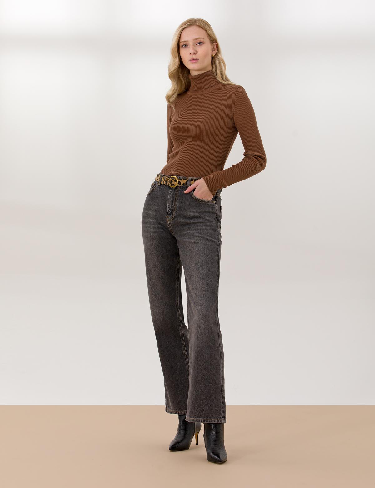 Coconut Slim Fit Basic Balıkçı Yaka Kazak - 50254293076