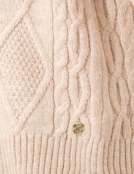 Bej Crop Top Triko Hırka - 50257228039