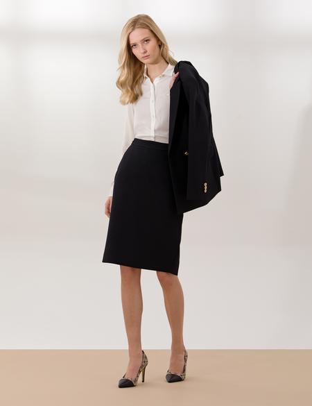 Siyah Kalem Fit Dokuma Etek - 50260221007