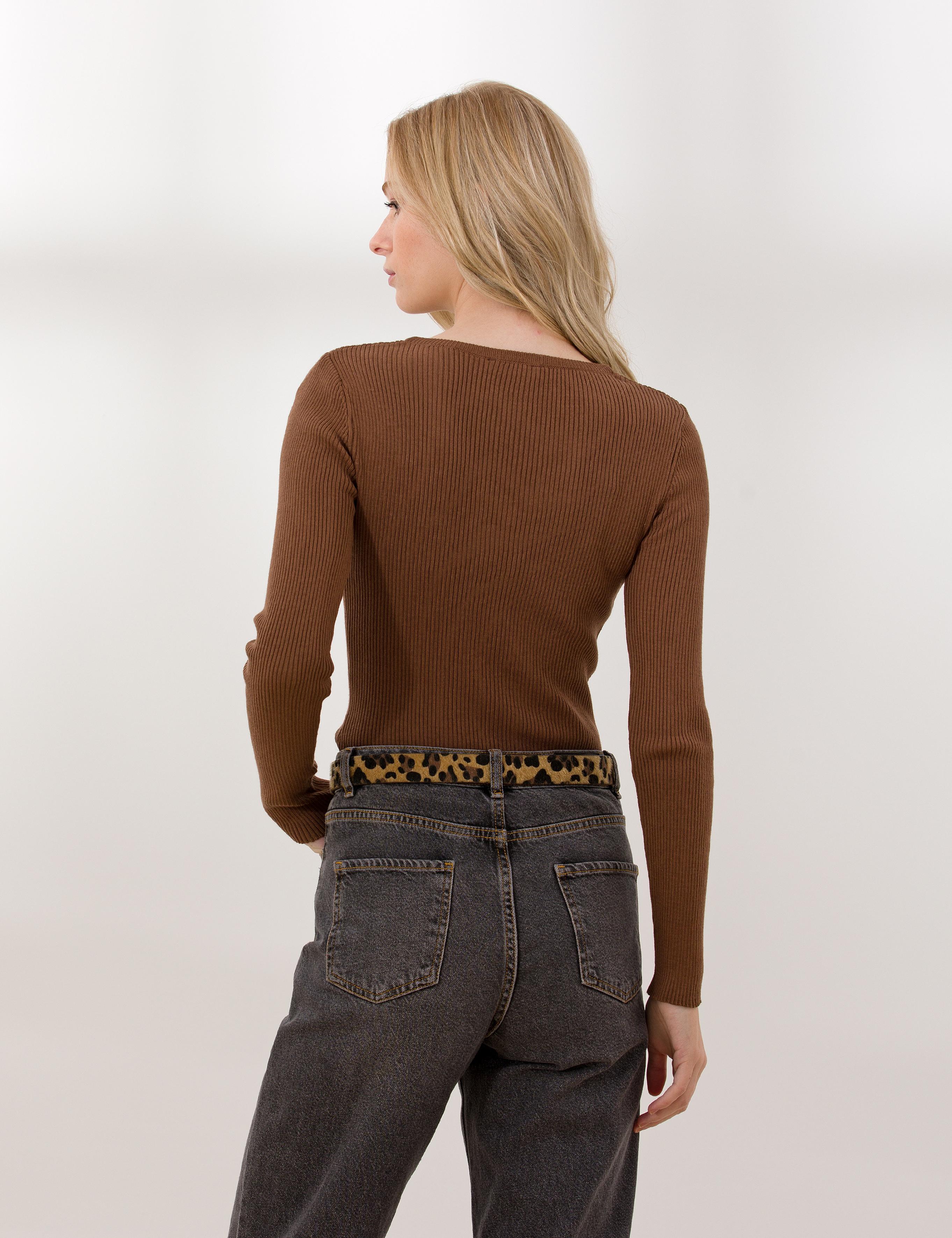 Coconut Slim Fit V Yaka Basic Kazak