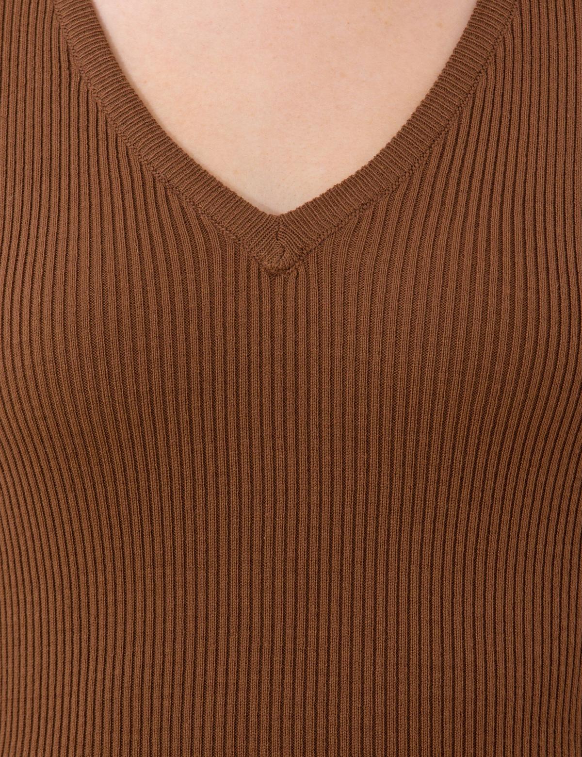 Coconut Slim Fit V Yaka Basic Kazak - 50260241039