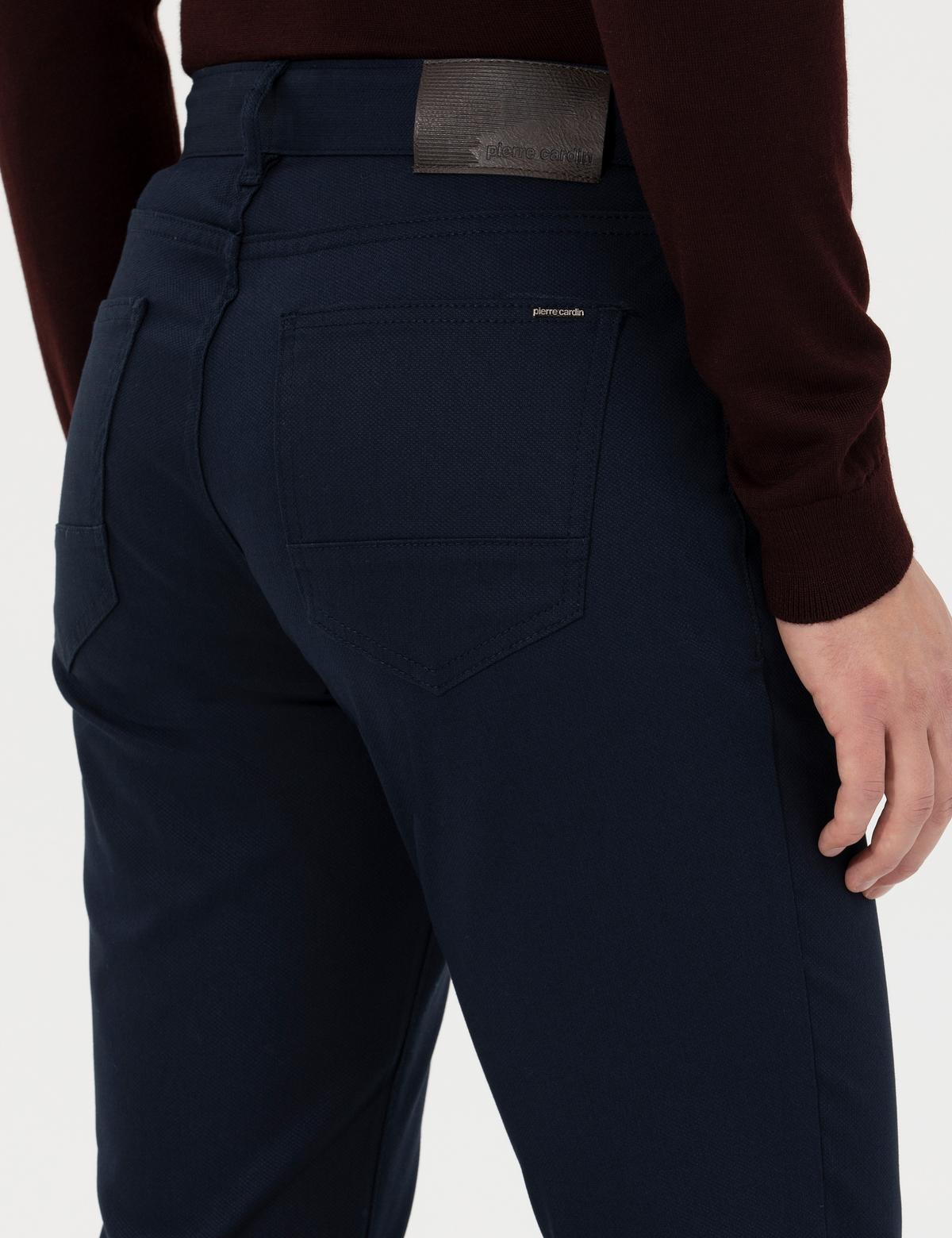 Lacivert Slim Fit Kanvas Pantolon - 50264764129