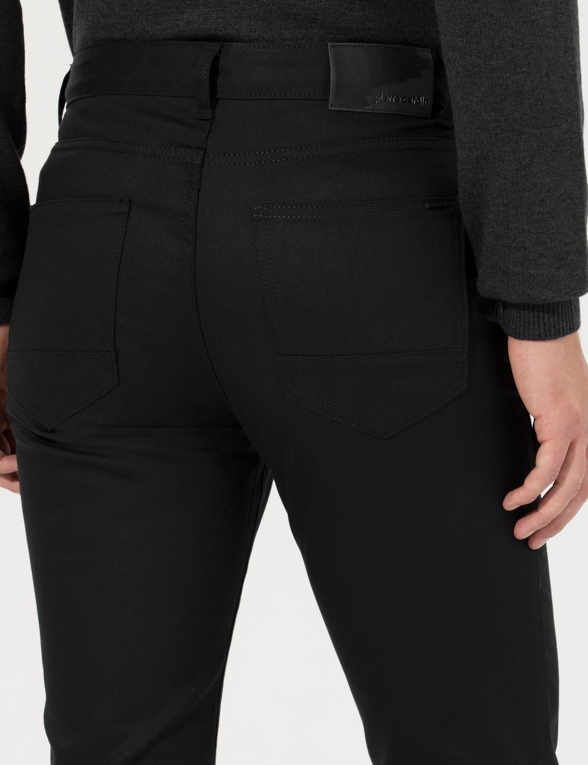 Siyah Slim Fit Kanvas Pantolon - 50264764184