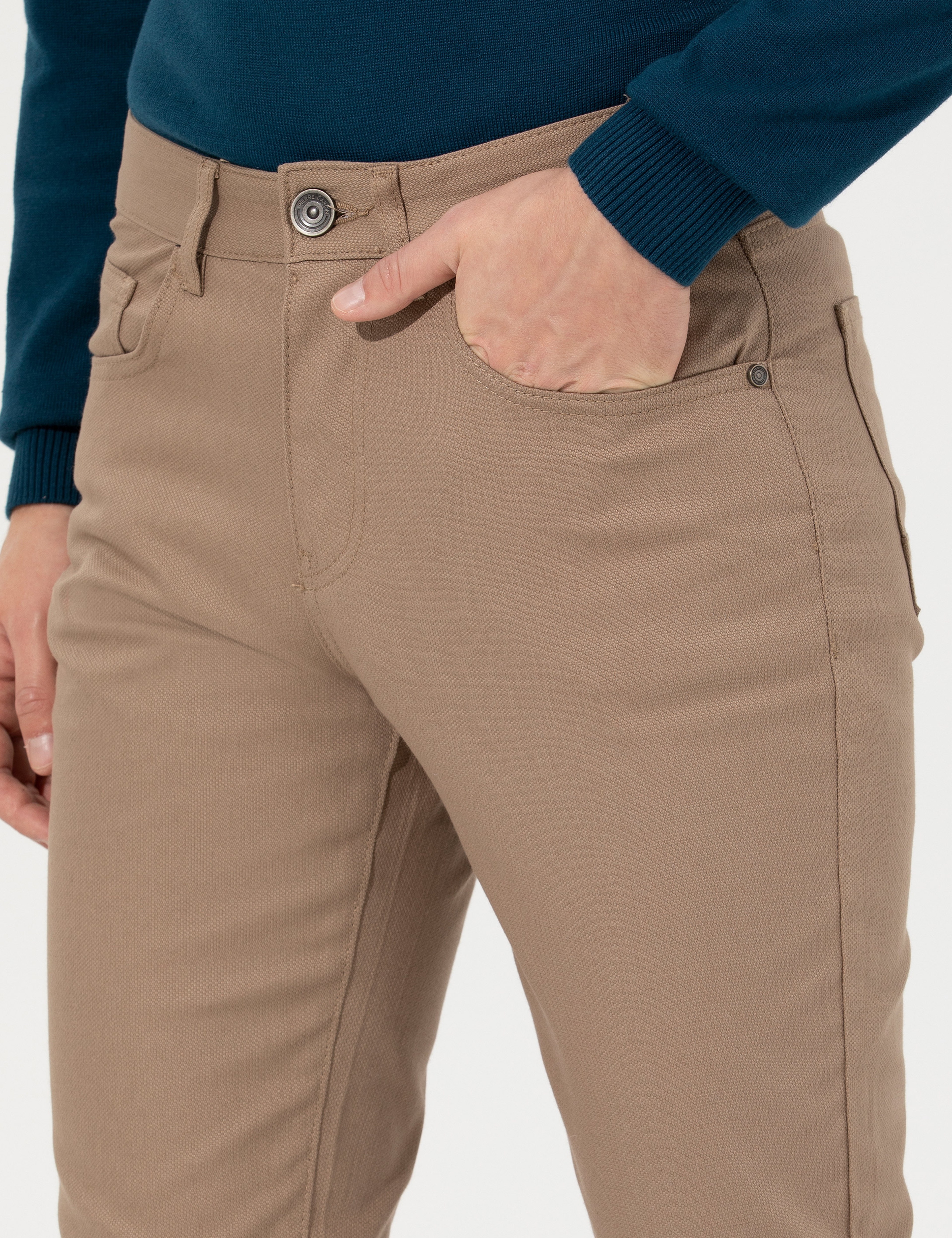 Vizon Slim Fit Kanvas Pantolon - Image 6