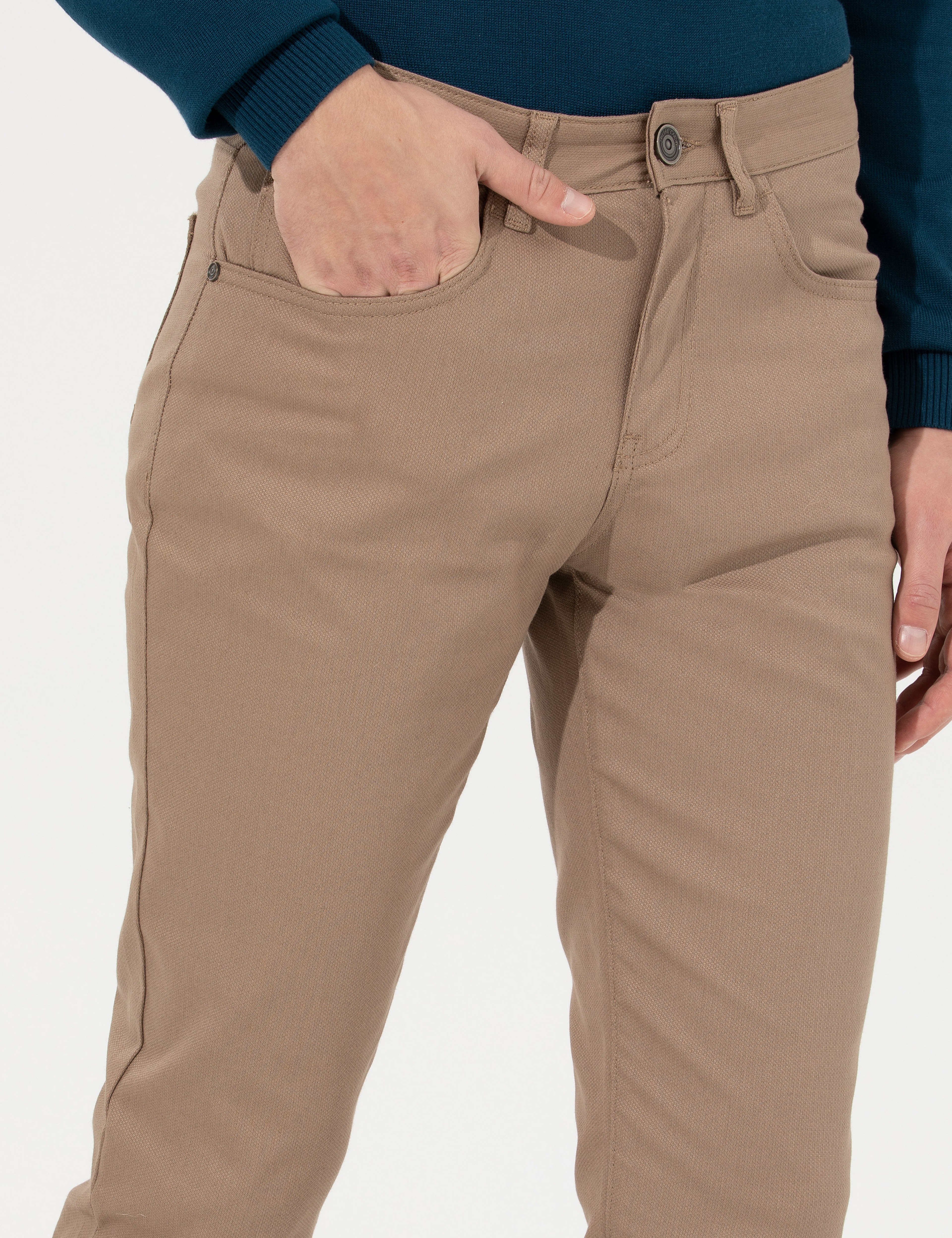 Vizon Slim Fit Kanvas Pantolon - Image 5