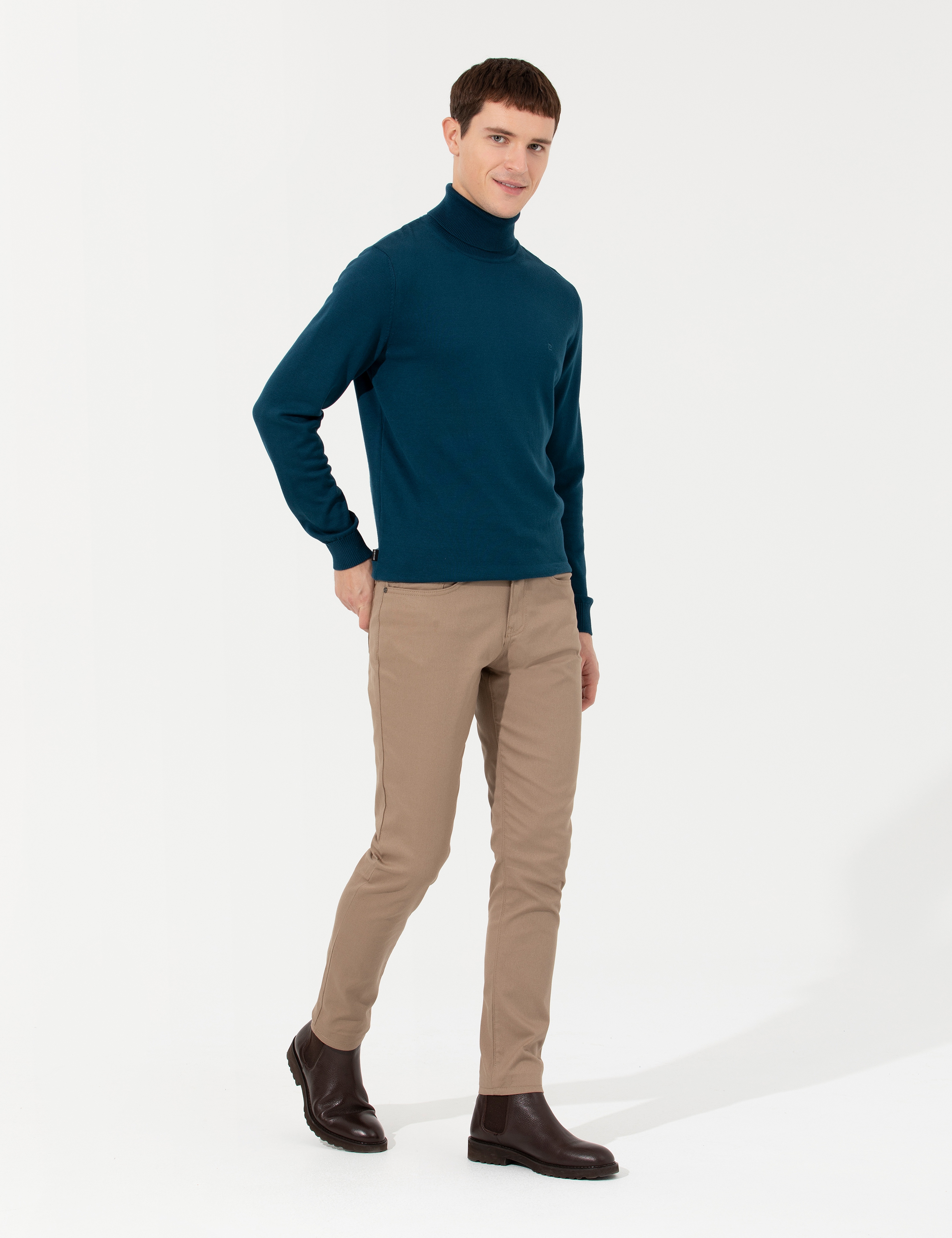 Vizon Slim Fit Kanvas Pantolon - Image 3