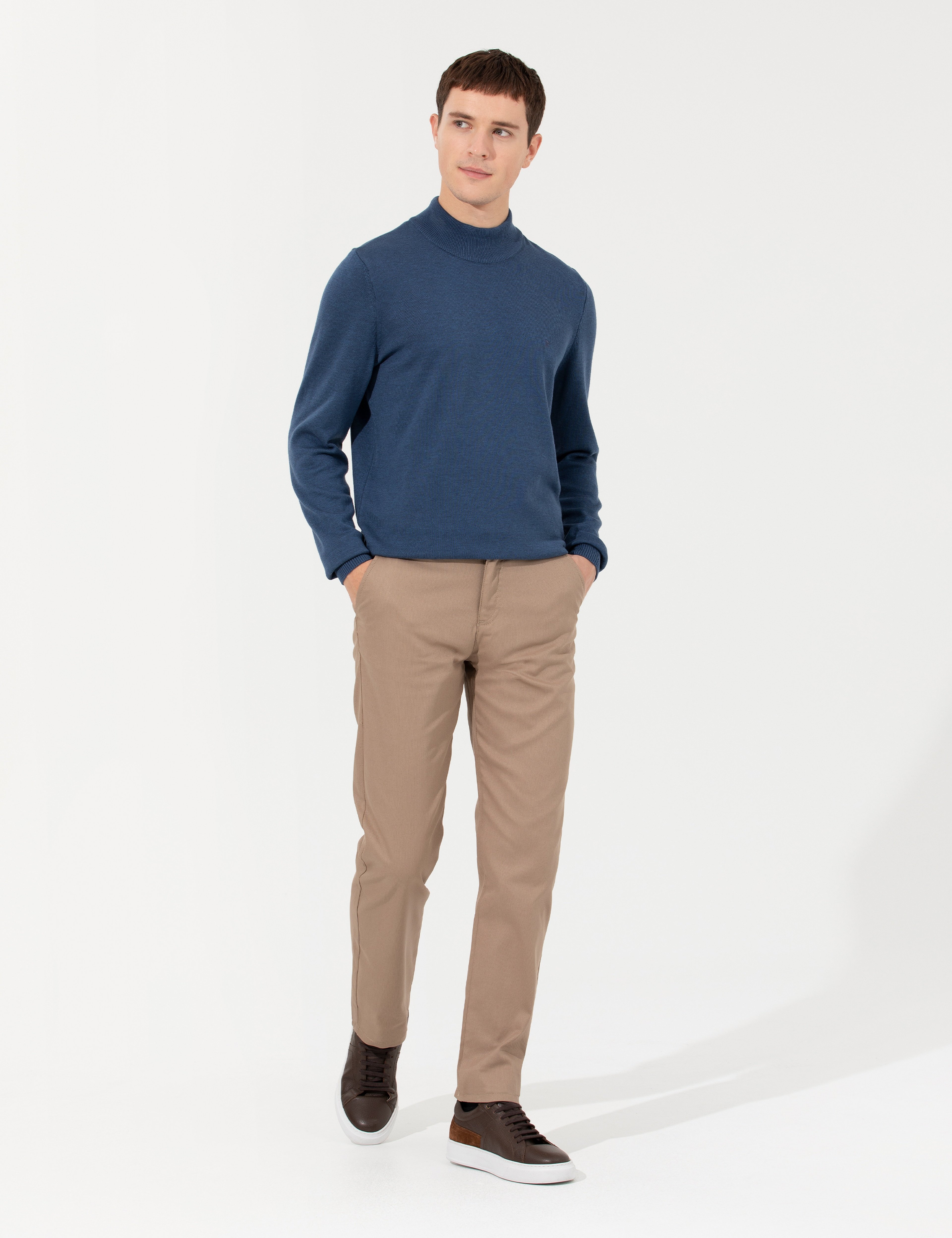 Vizon Regular Fit Kanvas Pantolon - Image 3