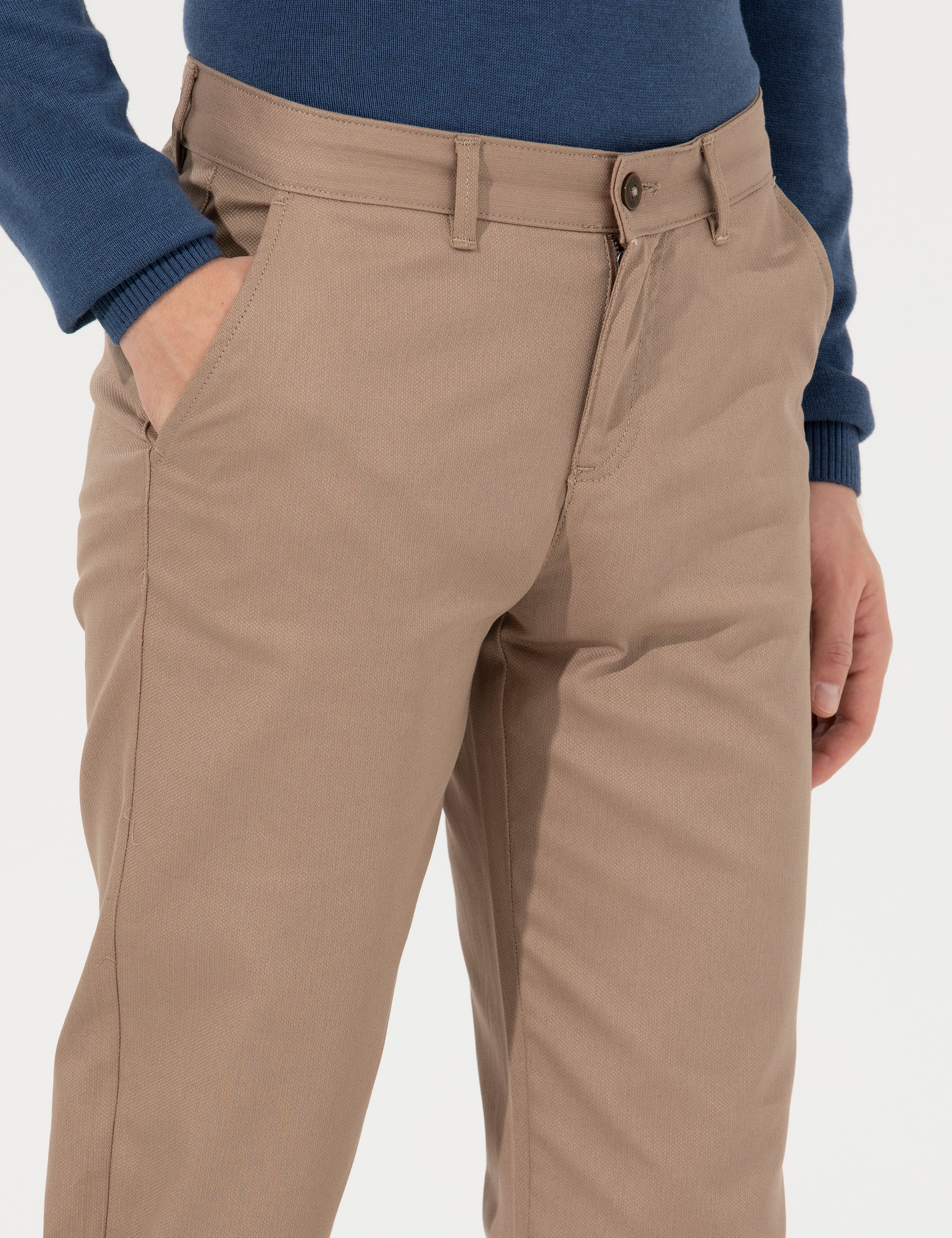 Vizon Regular Fit Kanvas Pantolon